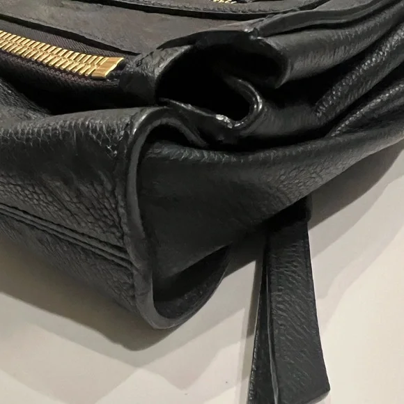 Louis Vuitton Blue/Black Leather Clutch with Gold Accents - Picture 3 of 11